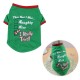 Dog shirt Dog Christmas T-shirt Pet T-shirt Dogs Christmas T-Shirt Summer Dog T-shirt Pet Dogs Clothing Christmas Dog Clothing Polyester T-shirt Puppy Costume