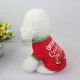 Dog shirt Dog Christmas T-shirt Pet T-shirt Dogs Christmas T-Shirt Summer Dog T-shirt Pet Dogs Clothing Christmas Dog Clothing Polyester T-shirt Puppy Costume