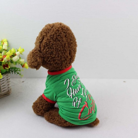 Dog shirt Dog Christmas T-shirt Pet T-shirt Dogs Christmas T-Shirt Summer Dog T-shirt Pet Dogs Clothing Christmas Dog Clothing Polyester T-shirt Puppy Costume