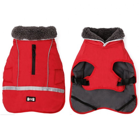 Dog Vest Cold Weather Dog Coats for Winter Warm Fleece Dog Clothes for Small Medium Large Dogs