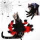 Dog Leash with Spider Pet Dog Halloween Costume Pet Cosplay Clothes Decoration Halloween Dress Up Props for Dogs Puppy