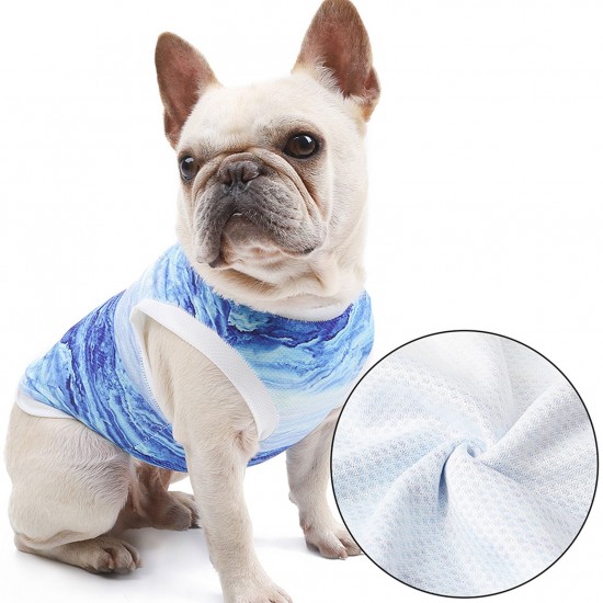 Dog Cooling Shirt Dog Cooling Vest Dog Breathable Shirt for Hot Summer Absorb Water Evaporate Quickly