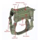 Dog Travel Camping Hiking Nylon Backpack Harness Backpack for Large Dog