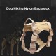 Dog Travel Camping Hiking Nylon Backpack Harness Backpack for Large Dog