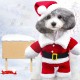 Santa Claus Dog Costume Christmas Pets Clothes Puppy Christmas Coat with Hat Cute Warm Coat Dog Presents