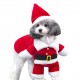 Santa Claus Dog Costume Christmas Pets Clothes Puppy Christmas Coat with Hat Cute Warm Coat Dog Presents