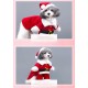 Santa Claus Dog Costume Christmas Pets Clothes Puppy Christmas Coat with Hat Cute Warm Coat Dog Presents