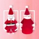 Santa Claus Dog Costume Christmas Pets Clothes Puppy Christmas Coat with Hat Cute Warm Coat Dog Presents