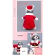 Santa Claus Dog Costume Christmas Pets Clothes Puppy Christmas Coat with Hat Cute Warm Coat Dog Presents