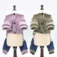 Pet Clothes Dog Sweatshirts Cotton Cat Jackets Soft Warm Winter Dogs Clothes Jumpsuit Star Pattern Button Pet Coat for Small and Medium Pets