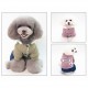 Pet Clothes Dog Sweatshirts Cotton Cat Jackets Soft Warm Winter Dogs Clothes Jumpsuit Star Pattern Button Pet Coat for Small and Medium Pets