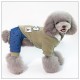 Pet Clothes Dog Sweatshirts Cotton Cat Jackets Soft Warm Winter Dogs Clothes Jumpsuit Star Pattern Button Pet Coat for Small and Medium Pets