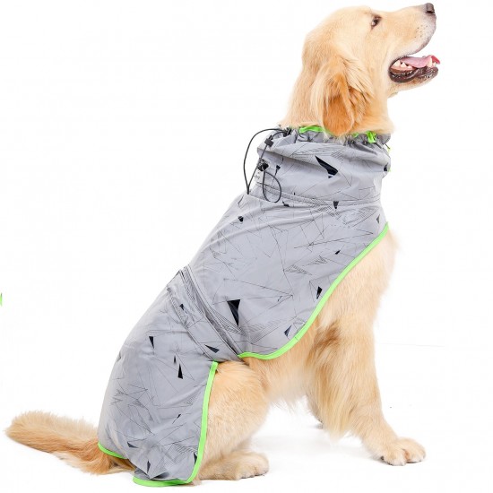 Waterproof Dog Hoodie Dog Raincoat Dog Poncho Jacket Waterproof Dog Jacket Windproof Dog Jacket Poncho Jacket for Medium Large Dogs