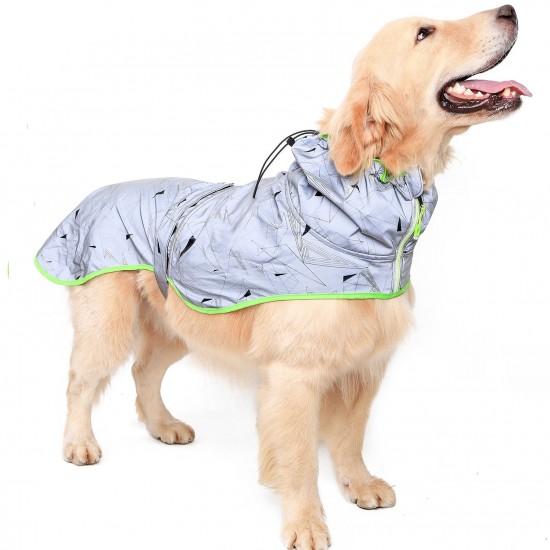 Waterproof Dog Hoodie Dog Raincoat Dog Poncho Jacket Waterproof Dog Jacket Windproof Dog Jacket Poncho Jacket for Medium Large Dogs