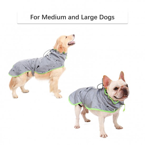 Waterproof Dog Hoodie Dog Raincoat Dog Poncho Jacket Waterproof Dog Jacket Windproof Dog Jacket Poncho Jacket for Medium Large Dogs