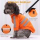 Dog Reflective Clothes Dog Pullover Pet Clothes with Leash Hole for Small Medium Large Dogs Pets