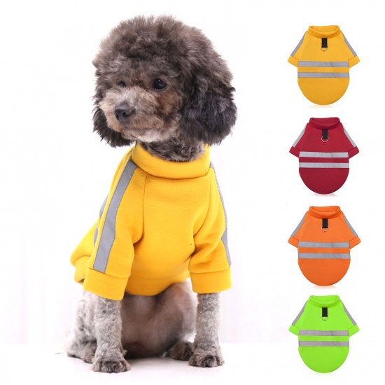 Dog Reflective Clothes Dog Pullover Pet Clothes with Leash Hole for Small Medium Large Dogs Pets