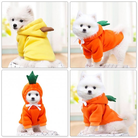 Dog Clothes Dog Hoodie Dog Warm Clothes Drawstring Design for Puppy Small Medium Large Dogs