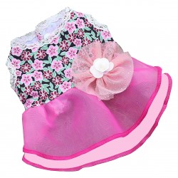 Dog Dress Dog Skirt Dog Floral Skirt Elegant Summer Dress for Small Medium Large Dogs Pets