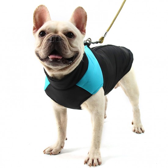 Waterproof Windproof Dog Coat, Autumn and Winter Dog Jacket, Extra Cotton Thickened Dog Clothing Warm Pet Dog Vest Dog Cotton Coat