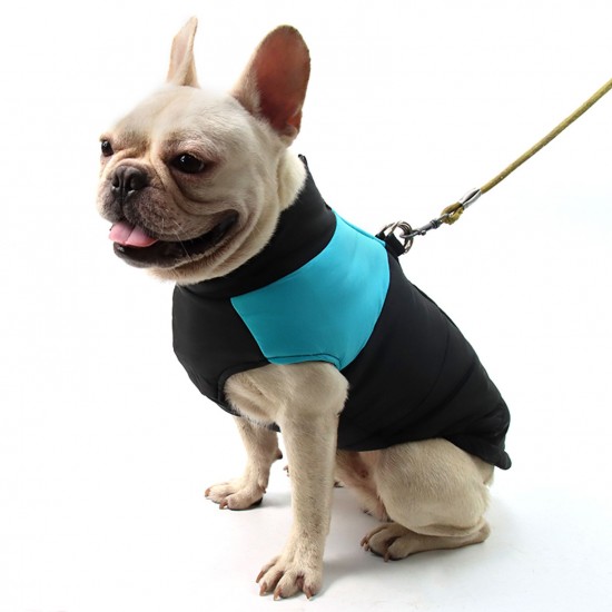 Waterproof Windproof Dog Coat, Autumn and Winter Dog Jacket, Extra Cotton Thickened Dog Clothing Warm Pet Dog Vest Dog Cotton Coat