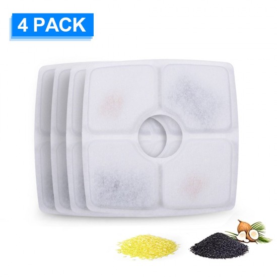 Cat Water Fountain Filters Replacement Filters for Cat Water Fountain 4PCS