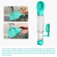 Pet Water Bottle for Walking Outdoor Portable Dog Travel Water Bottle with Food Container Combo Pet Water bottle 500ML Detachable for Drinking and Eating Suitable for Cats and Puppy