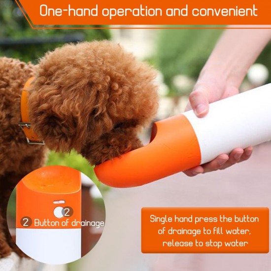 Dog Water Bottle Pet Water Bottle for Walking Dog Travel Water Bottle with Food Container Combo Pet Water bottle for Cats and Puppy