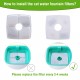 Cat Water Fountain Filters Replacement Filters for 84oz/2.5L Square Filter Space Automatic Pet Water Fountain 12pcs Keep Pets Healthy