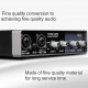 Portable Audio Interface USB Sound Card Mic Preamplifier Computers Recording Tuning Digital Mixing Equipment