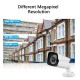 Security Cameras System 4CH 1080P WiFi Surveillance DVR Kit with 4 Weatherproof IP67 2.0MP IP Network Cameras 98ft IR-cut Night Vision P2P Remote Access US Plug