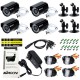 4pcs AHD 720P Weatherproof CCTV Cameras Kit IR CUT Color CMOS Home Security System 3.6mm