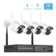 8CH NVR Wireless NVR Kit Security Surveillance System + 4Pcs 2MP 1080P WIFI Home Security Camera Night Vision P2P Motion Detection Alarm Trigger US Plug