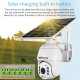 1080P Wireless Solar Panel Security Camera Outdoor Waterproof Surveillance Camera with Full Color Night Vision Support PIR Human Detection,Two Way Audio,Remote Access Battery,Battery Not Include Battery