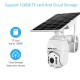 1080P Wireless Solar Panel Security Camera Outdoor Waterproof Surveillance Camera with Full Color Night Vision Support PIR Human Detection,Two Way Audio,Remote Access Battery,Battery Not Include Battery