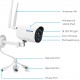 4MP High Definition Wireless Security Camera WiFi Surveillance Camera with IP66 Weatherproof Motion Detection Night Vision Two-Way Audio