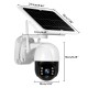 Wireless Solar Panel Security Camera, 3MP Outdoor Surveillance Rechargeable Battery Camera, Night Vision, PIR Motion Detection, IP66 Waterproof,  2-Way Audio