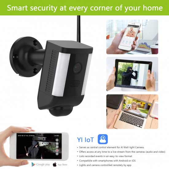 Outdoor Spotlight Security Camera, 2MP WiFi IP Cameras with Spot Light,Night Vision IP55 Waterproof, PIR Motion Detection,Two-Way Audio