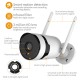 3MP Wireless Security Camera, Outdoor Waterproof WiFi Home Surveillance Bullet Camera with Night Vision, Motion Detection, Two-way Audio, Remote Access, IP66 Waterproof