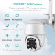 Outdoor Wireless WiFi Security Camera, 1080P Pan Tilt Zoom Surveillance CCTV Weatherproof PTZ Camera with 2-Way Audio, Motion Detection, Night Vision, YI IOT APP Remote Access, IP66 Waterproof