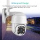 Outdoor Wireless WiFi Security Camera, 1080P Pan Tilt Zoom Surveillance CCTV Weatherproof PTZ Camera with 2-Way Audio, Motion Detection, Night Vision, YI IOT APP Remote Access, IP66 Waterproof