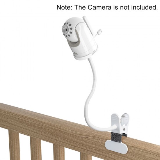 Clip Mount Stand Compatible with Infant DXR-8 and DXR-8 PRO Baby Monitor Camera Holder Flexible Twist Mounting Kit Attaches to Crib Cot Shelves