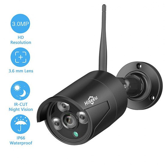 3.0MP IP Camera Security Camera Surveillance System Intelligent Motion Detection and Alerts System（Without User Manual ）