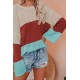 Apricot Colorblock Knit Top