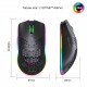 T66 RGB 2.4G Wireless Gaming Mouse RGB Lighting Charging Mouse with Adjustable DPI Ergonomic Design for Desktop Laptop Black