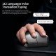 X5 AI Intelligent Voice Mouse 2.4G Wireless Silent Office Mouse 1200DPI Voice Typing/Translation Mouse for Win7/8/10/XP/Mac Black&Grey