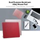 Small Aluminum Mouse Pad PU+PVC Dual Purpose Mouse Pad Gaming Office Mouse Pad 198*160mm Red