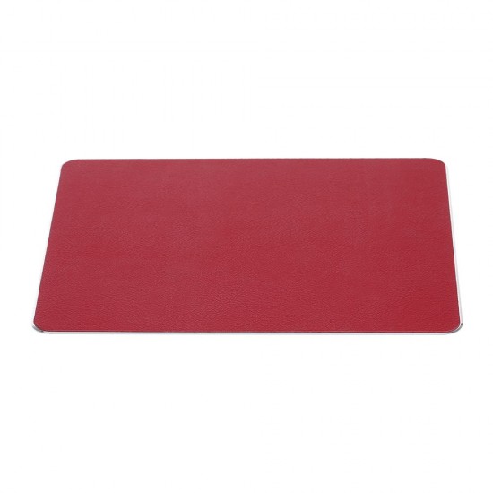 Small Aluminum Mouse Pad PU+PVC Dual Purpose Mouse Pad Gaming Office Mouse Pad 198*160mm Red