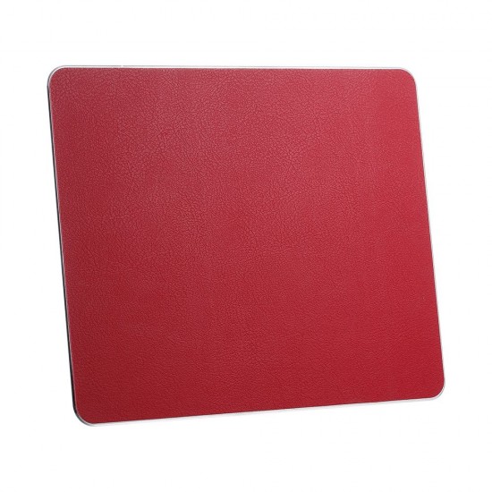 Small Aluminum Mouse Pad PU+PVC Dual Purpose Mouse Pad Gaming Office Mouse Pad 198*160mm Red