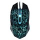 Wired Gaming Mouse 3600DPI Ergonomic Mouse Optical Mouse 4 Adjustable DPI levels/ 6 Buttons/ 7-color Breathing Light, Black